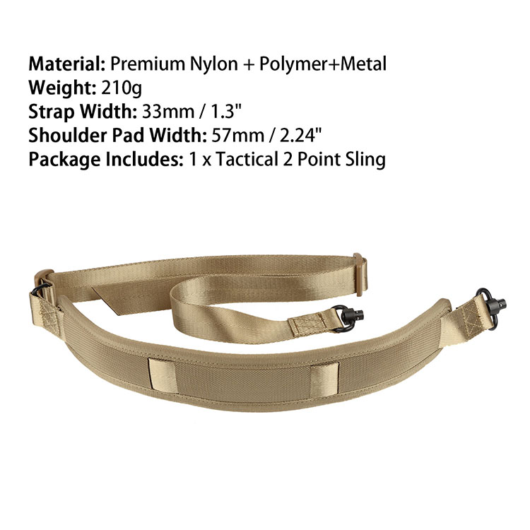 Tactical 2 Point QD Sling DE