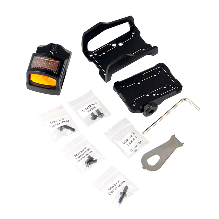 Solar Power Red Dot Sight with Glock Parts Picatinny Mount