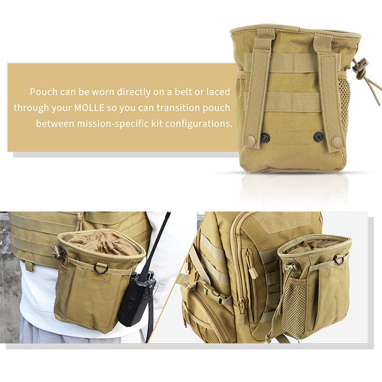Tactical Molle Drawstring Magazine Dump Pouch