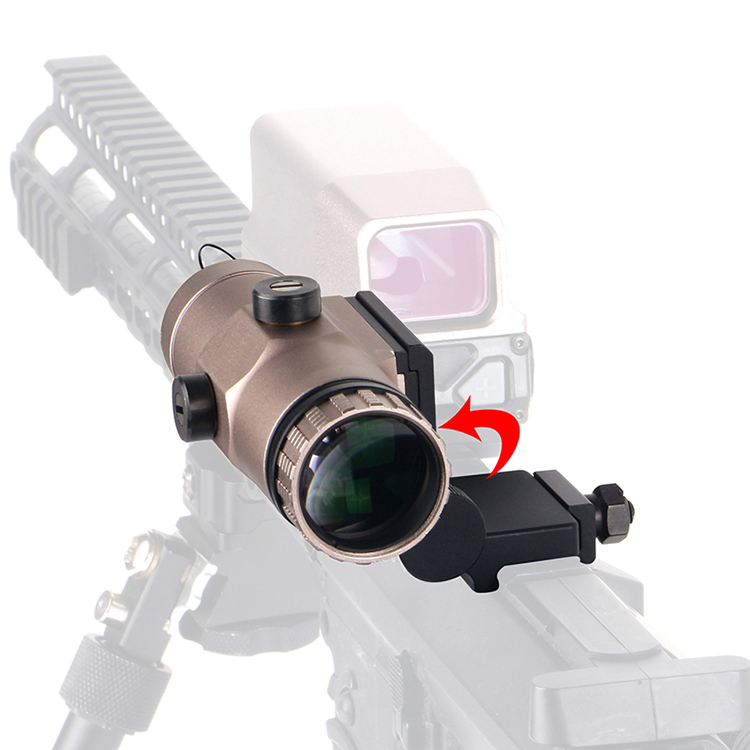 3x Tan Magnifier with Flip QD Mount