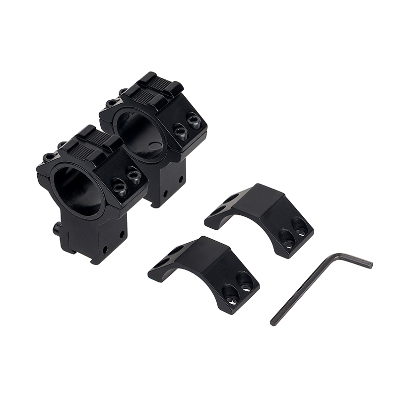 1 In 30 mm High Scope Rings With Accessory Rail Tops