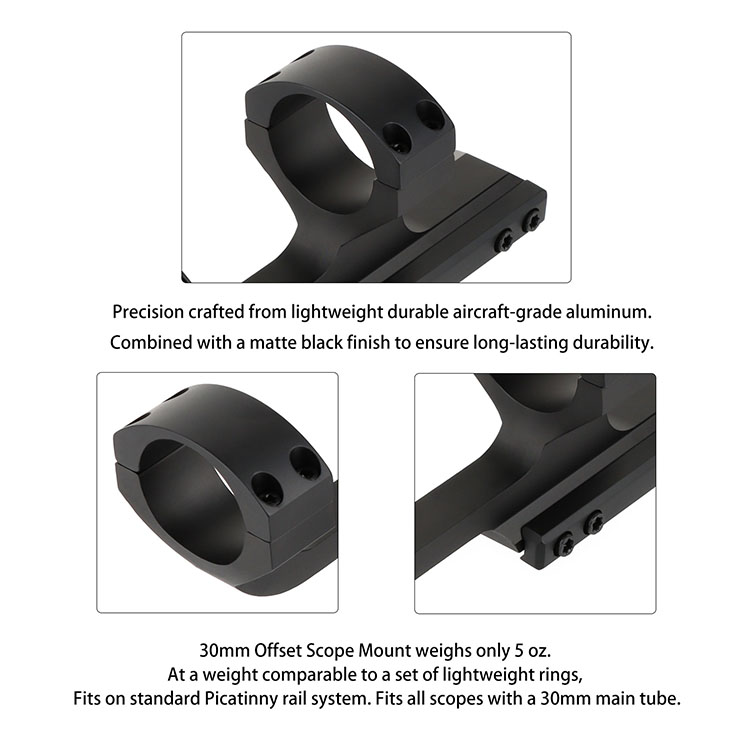 30mm Cantilever Offset Scope Mount