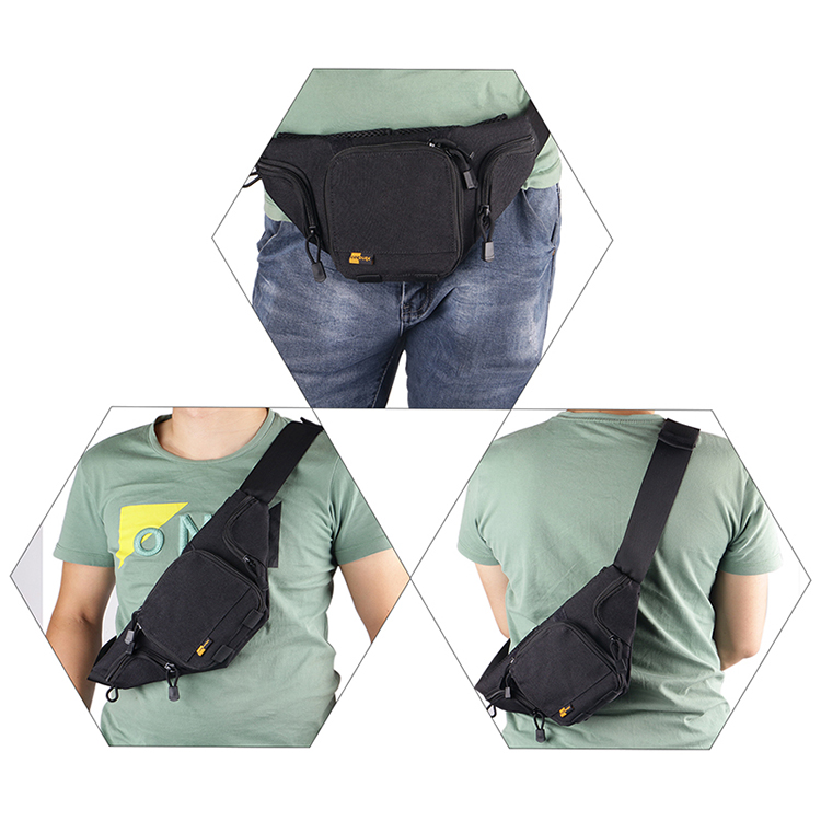 Tactical Conceal Carry Pistol Holster Military Waist Pack Black 