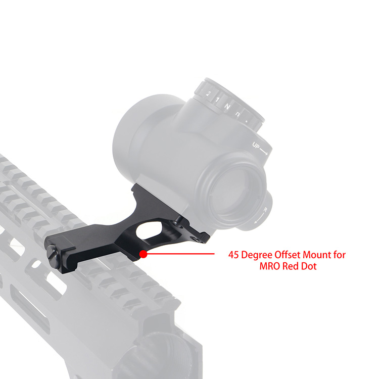 45 Degree Offset MRO Red Dot Mount