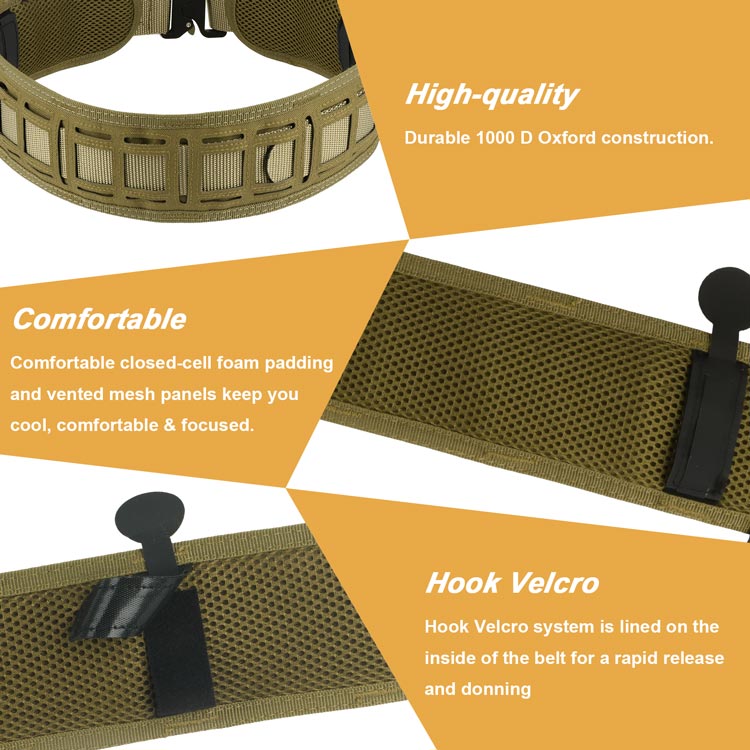 Tactical Molle Battle Belt with Cobra Belt Combo
