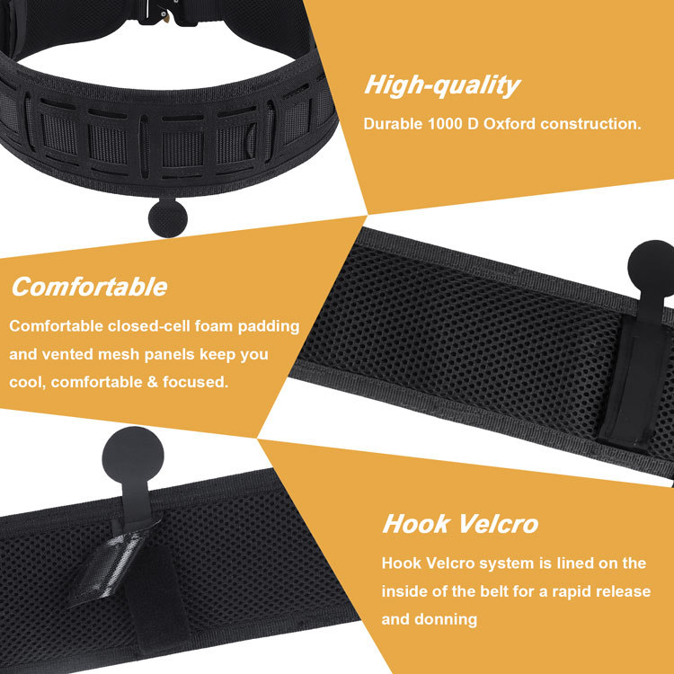 Tactical Battle Belt with Cobra Belt Black